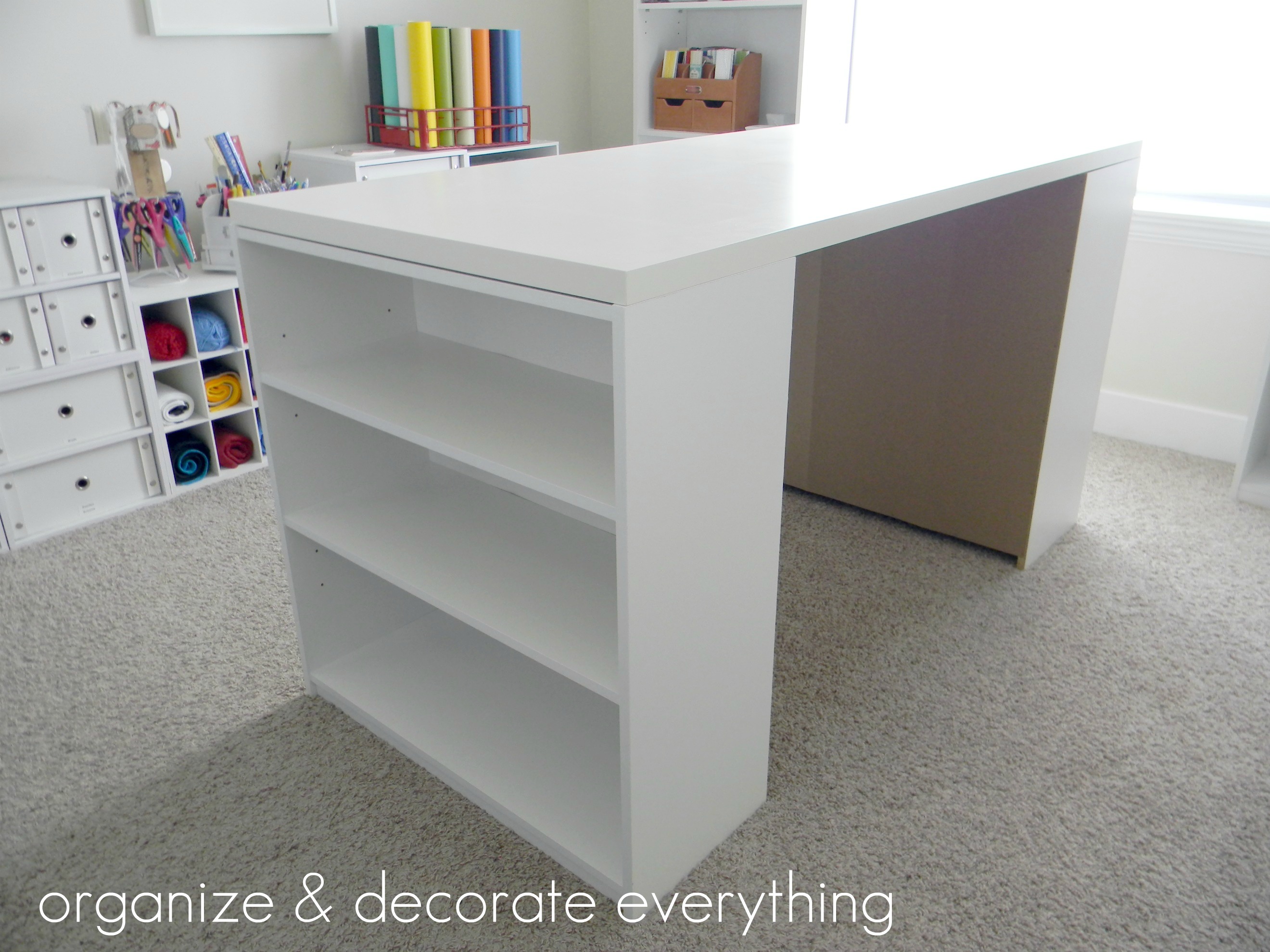 DIY Craft Table with Storage