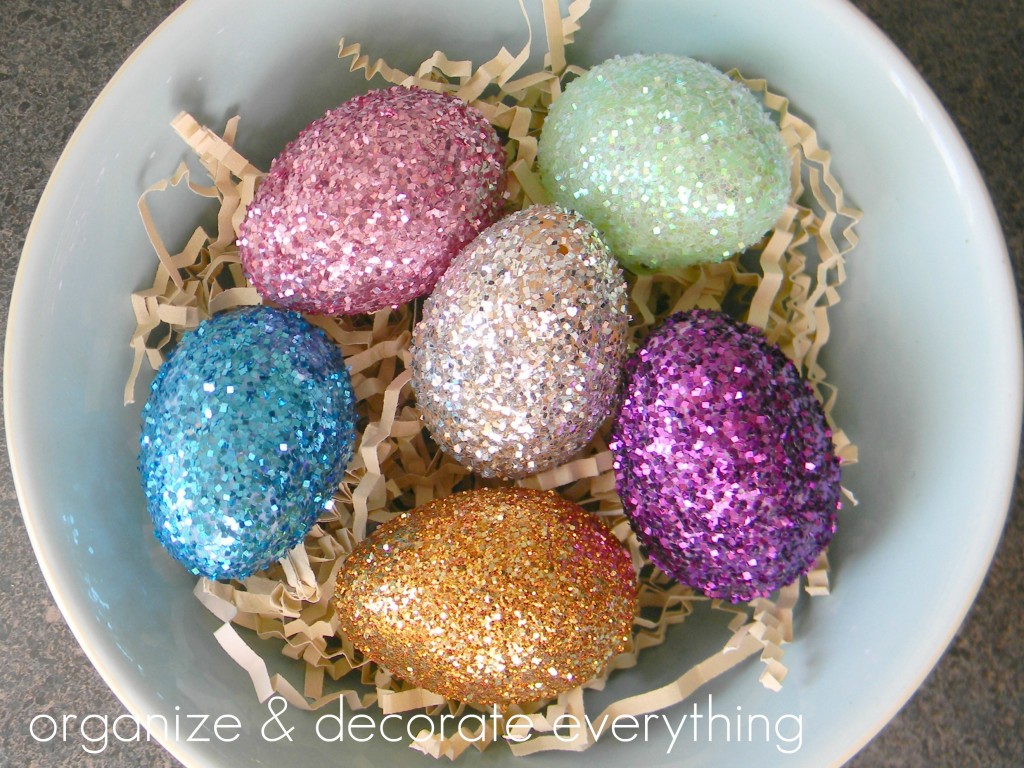 Glitter Easter Eggs