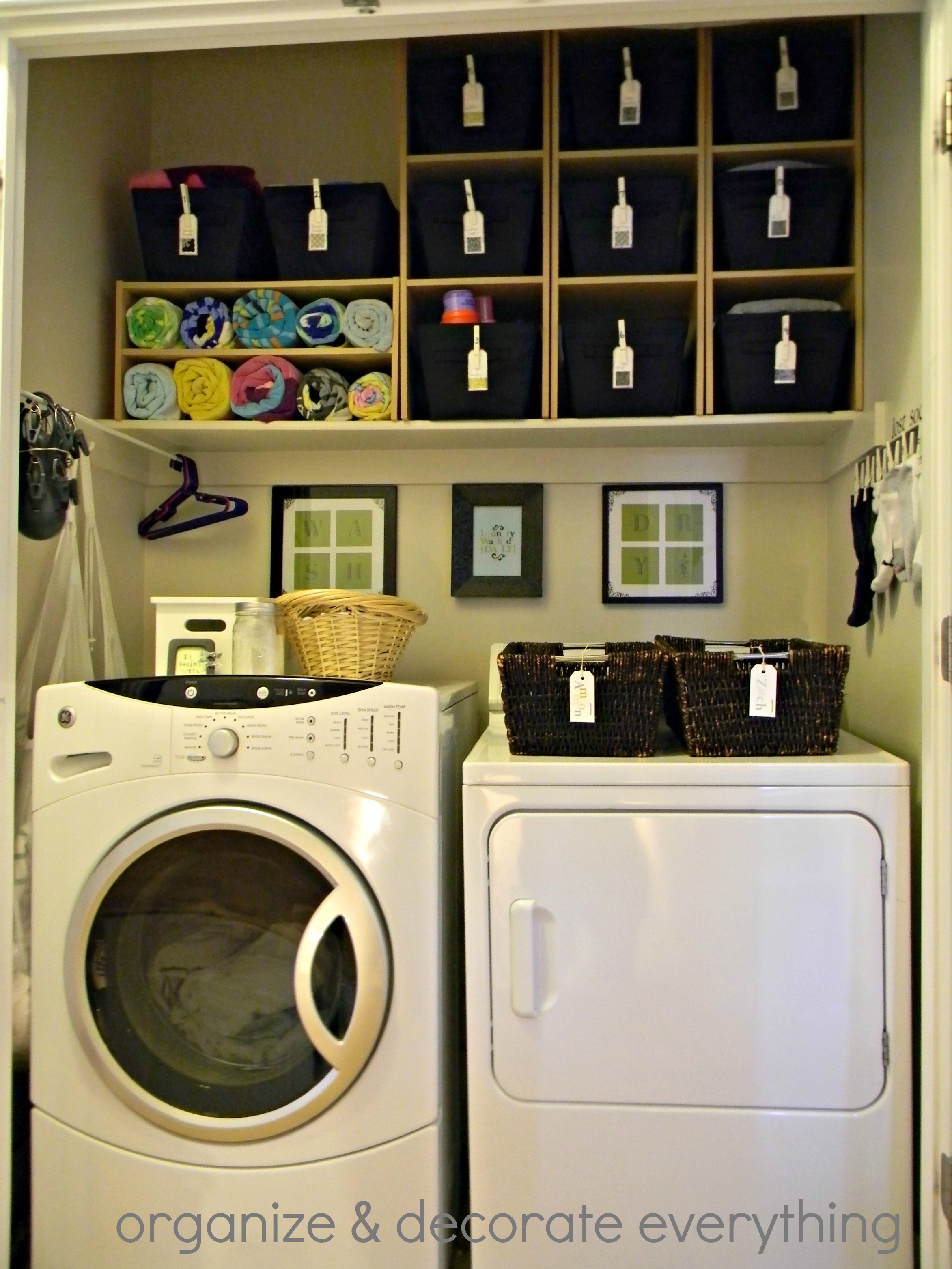 Organized space of the week - Laundry closet | A Bowl Full of Lemons
