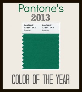 emerald pantone's 2013 color of the year