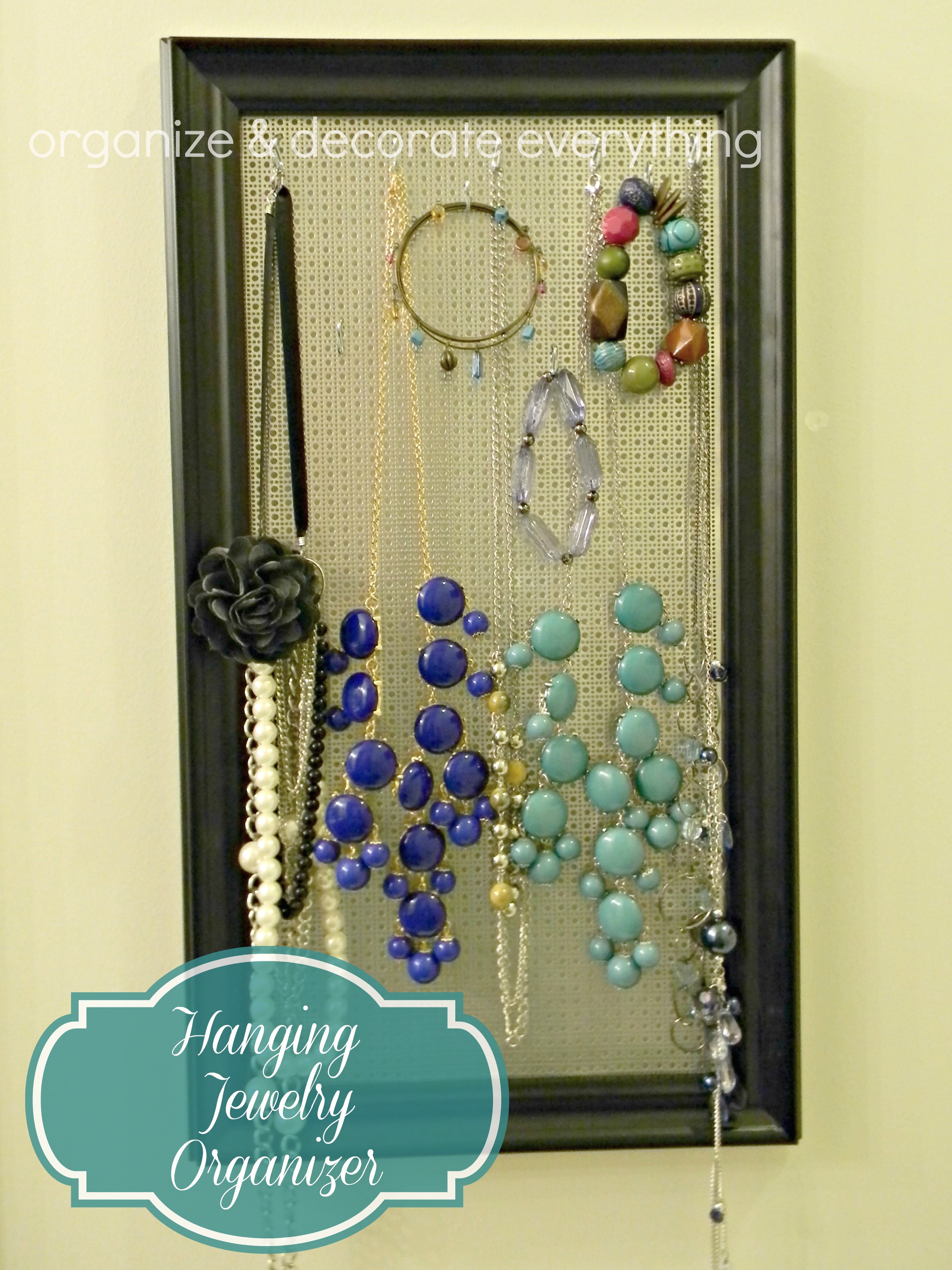 Hanging Jewelry Organizer 2.1 Organize and Decorate Everything