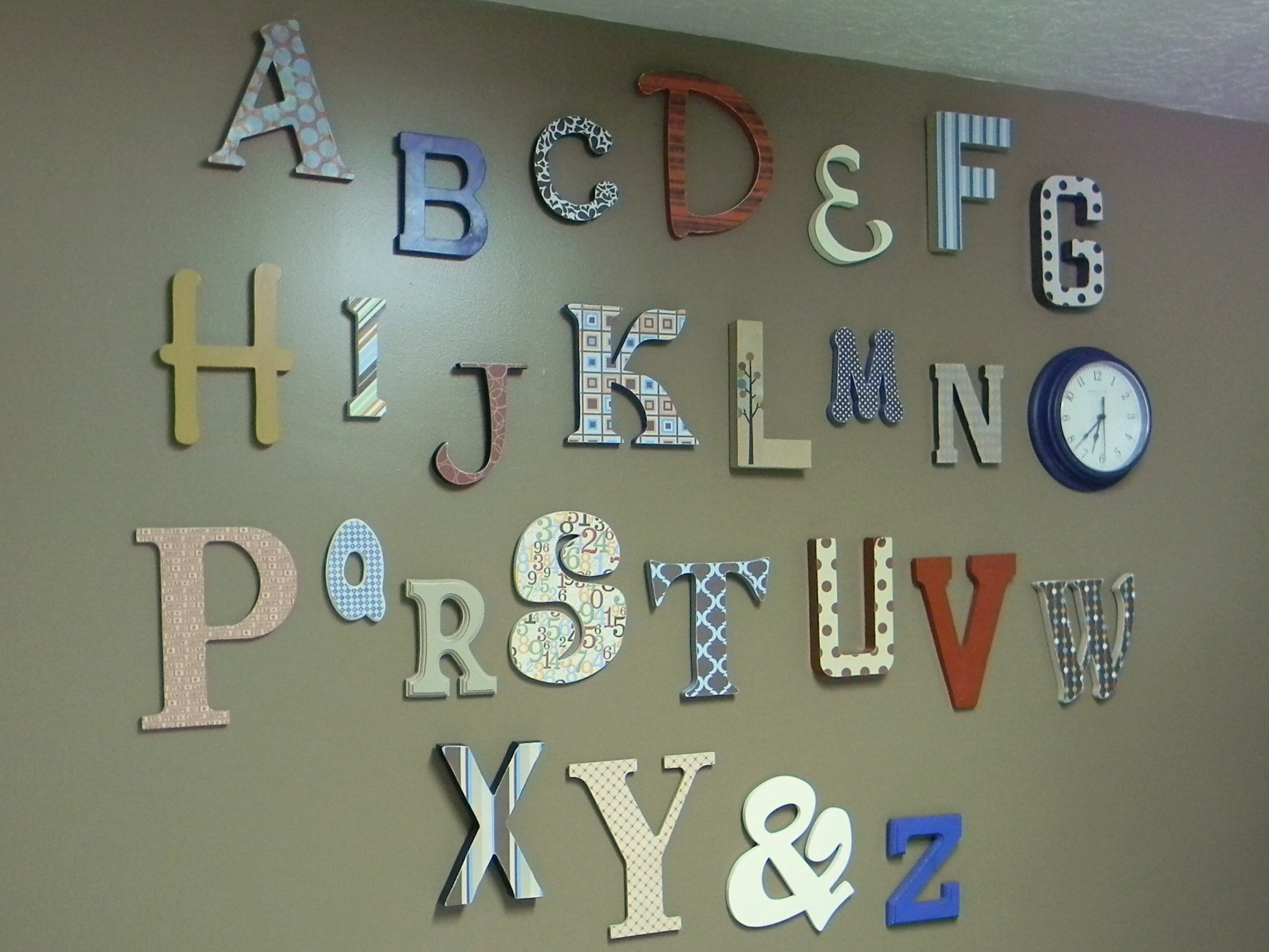 Maddux's Alphabet Wall - Organize and Decorate Everything