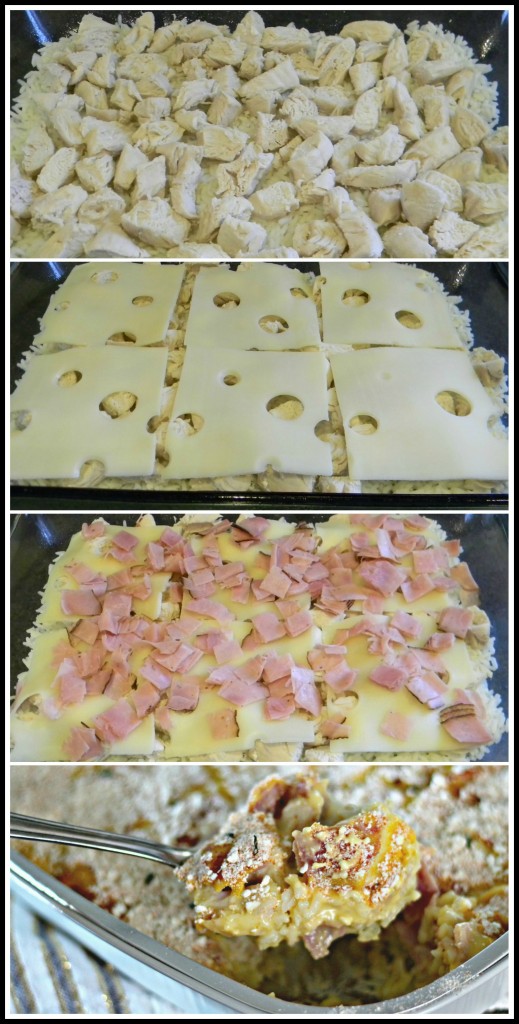 Chicken Cordon Bleu Casserole easy steps