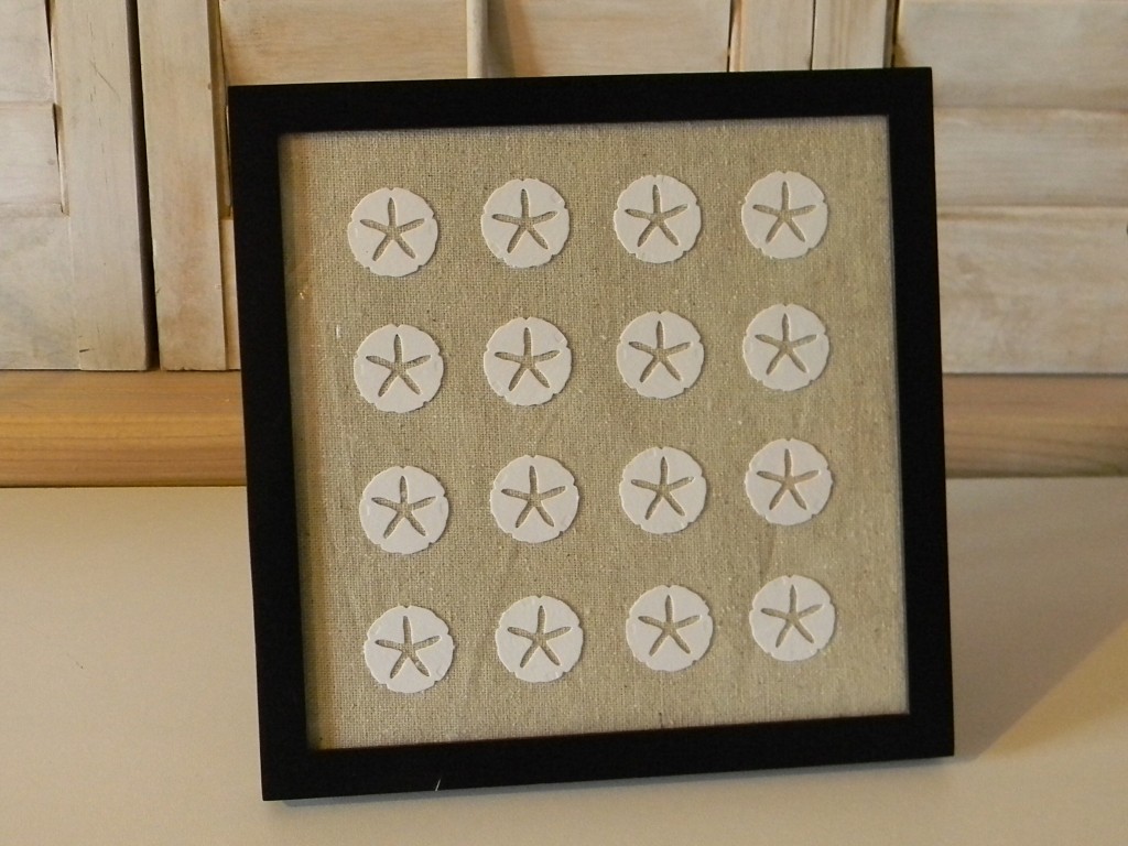 Framed Sand Dollar Wall Art - Organize and Decorate Everything
