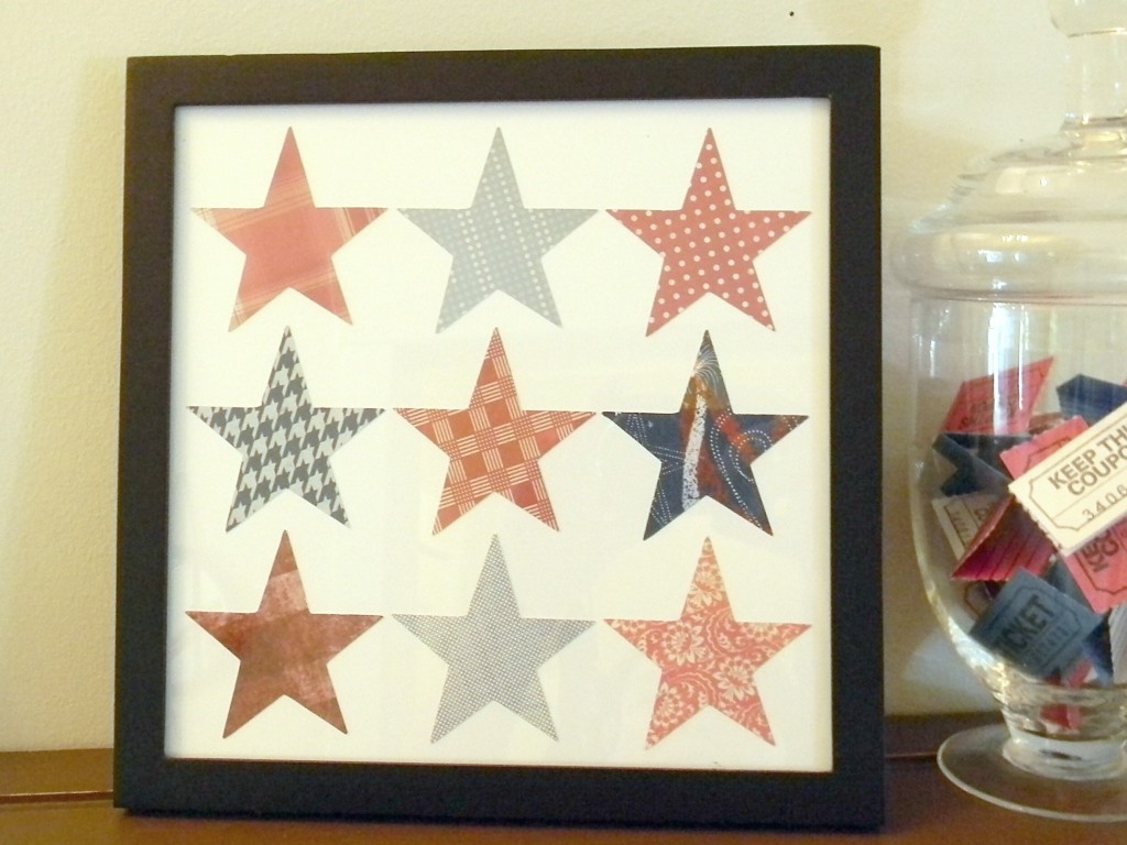 4th of July Patriotic Star Art