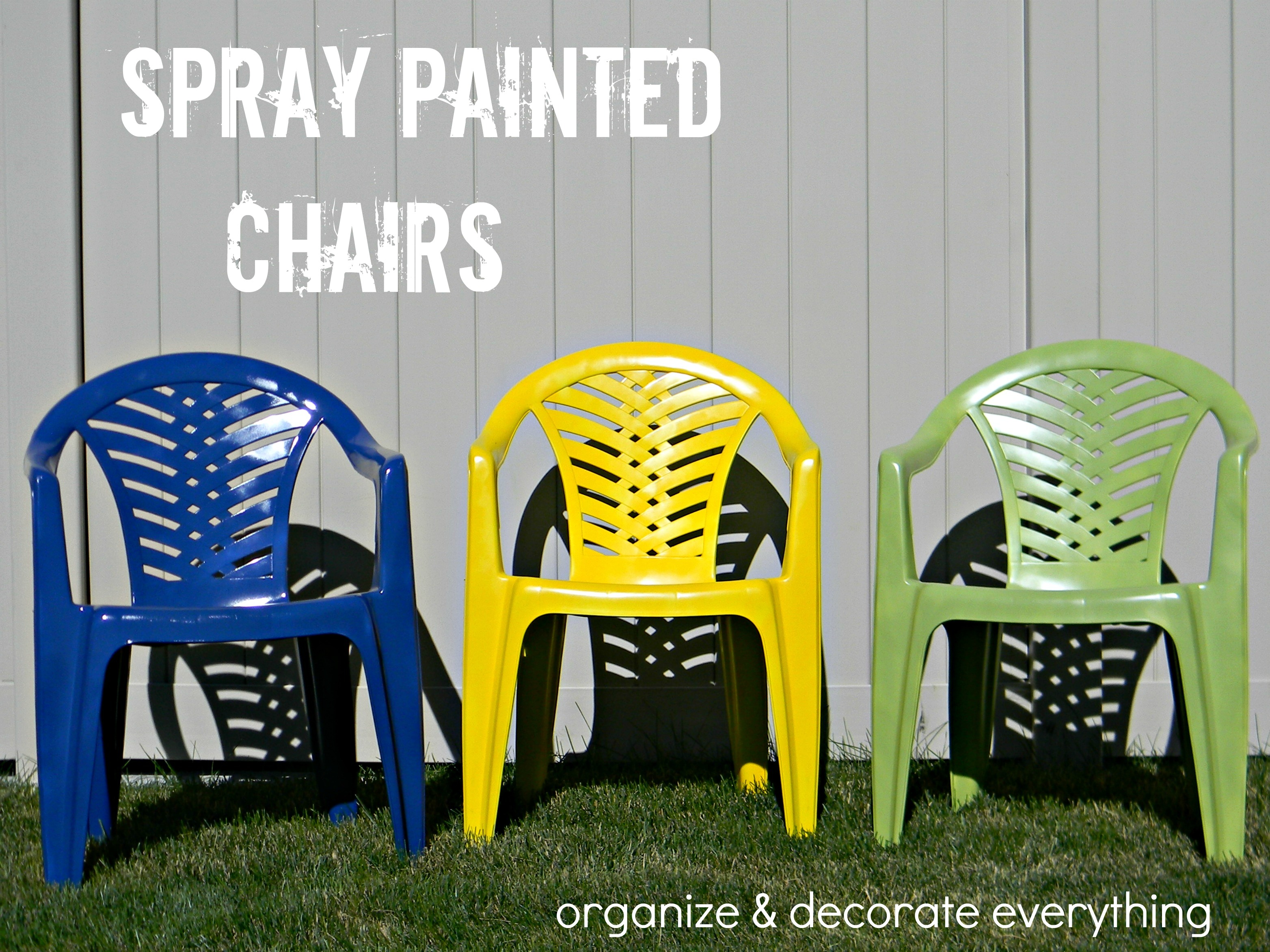 Colorful Outdoor Chairs Organize And Decorate Everything