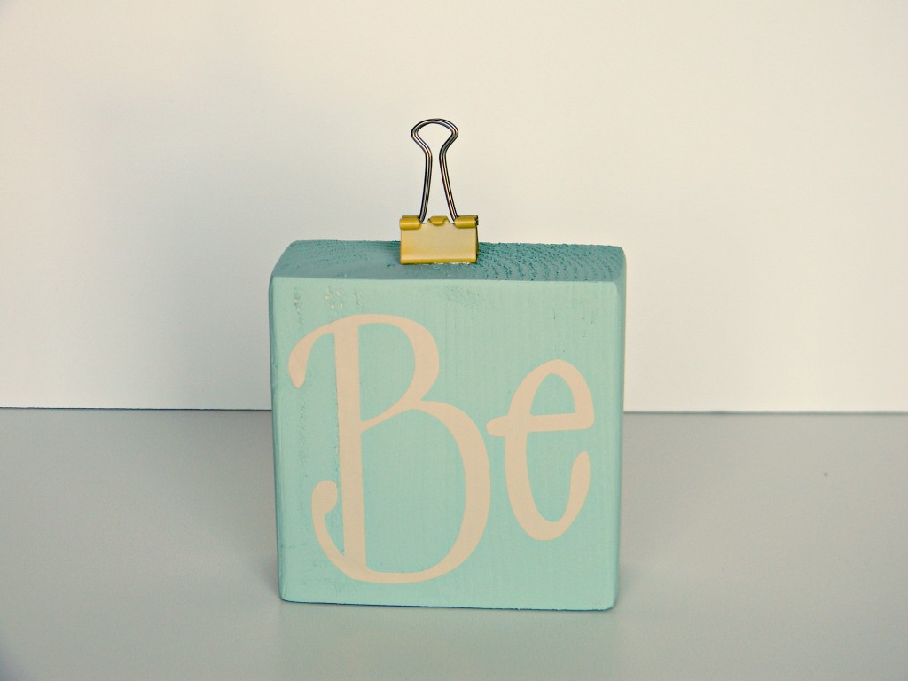 Be Thankful blocks attach binder clip