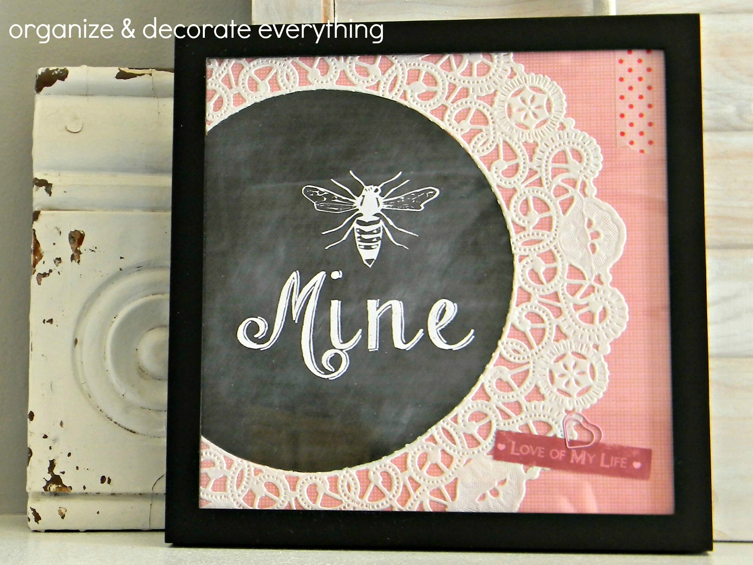 Bee Mine Framed Printable 6