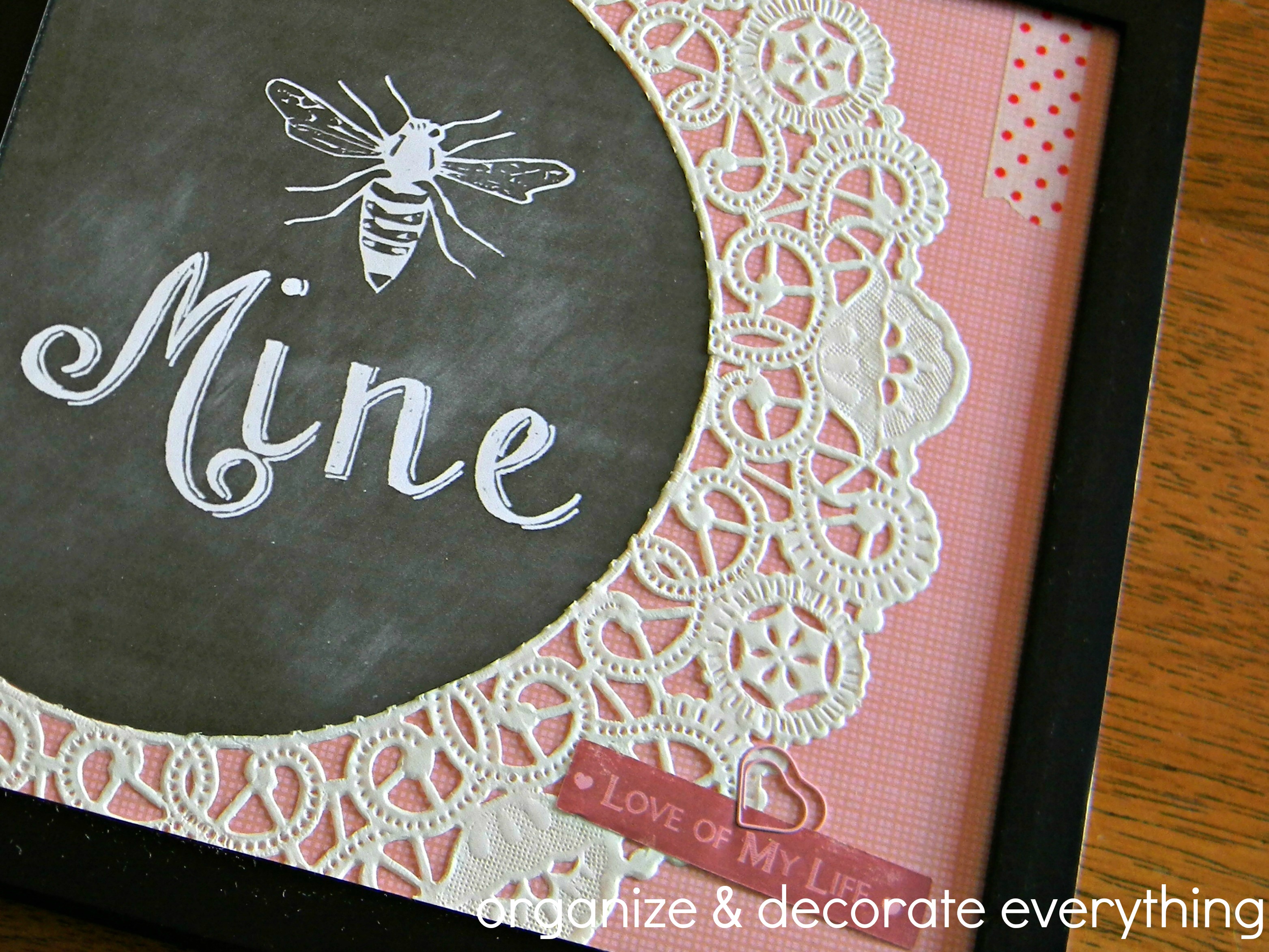 Bee Mine Framed Printable 5