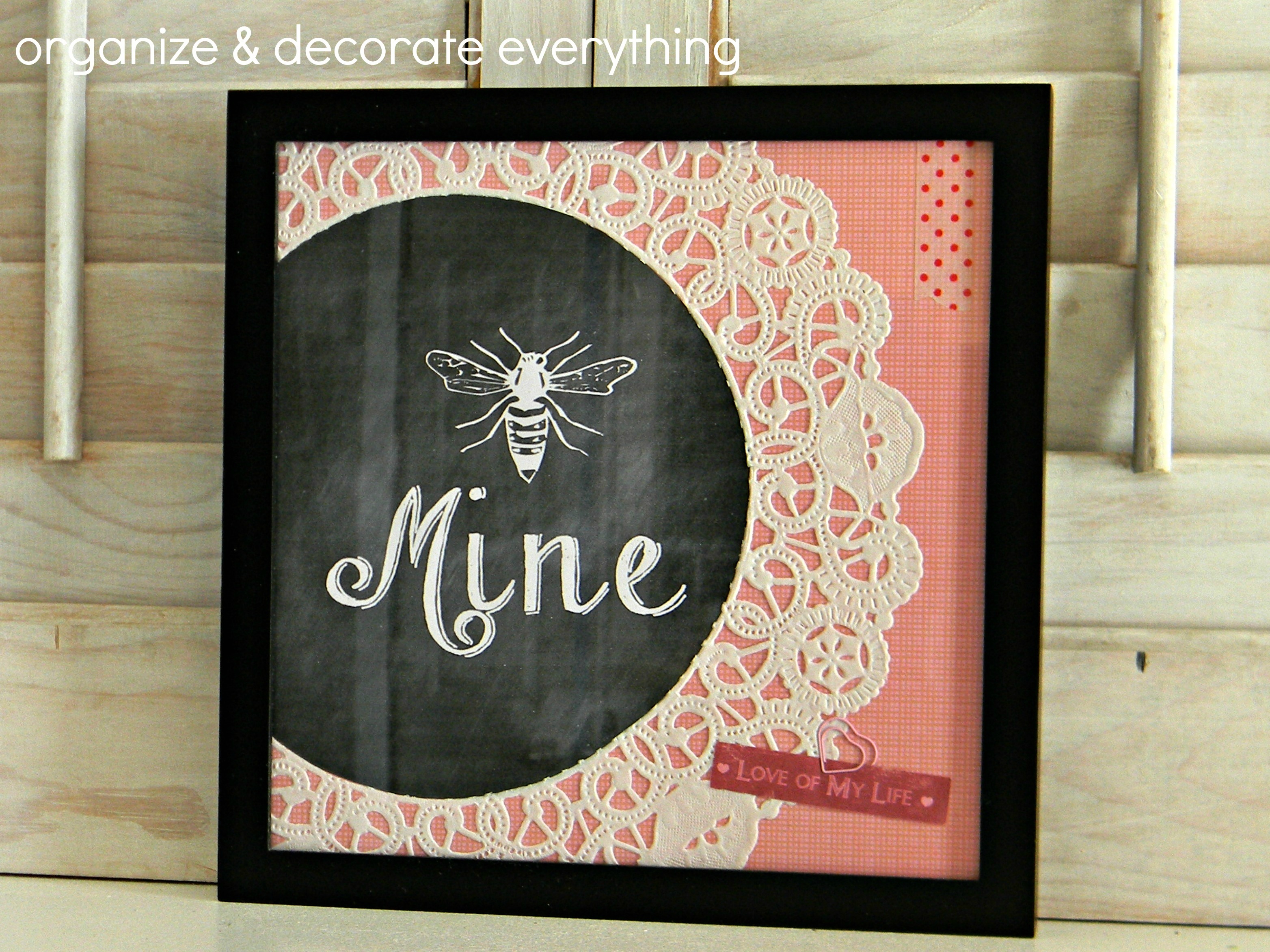 Bee Mine framed Printable 1