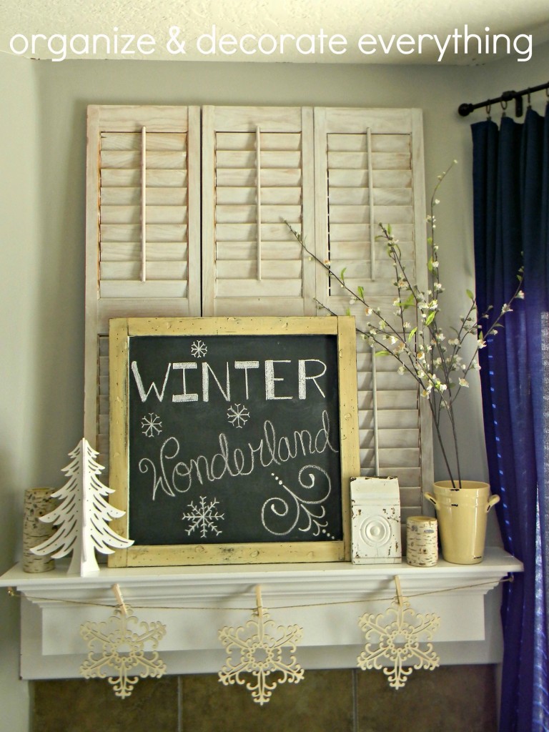 Winter wonderland mantel 8.1