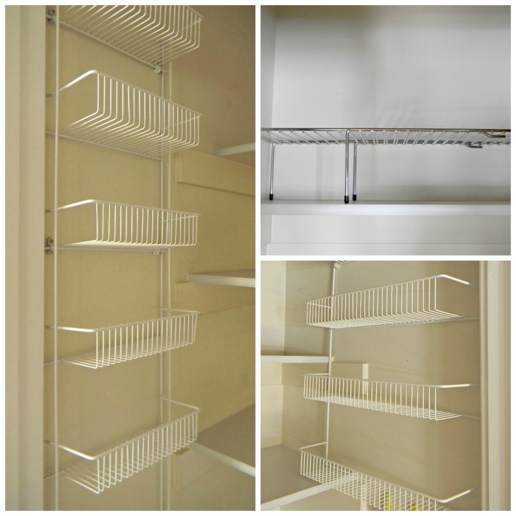 pantry shelving collage