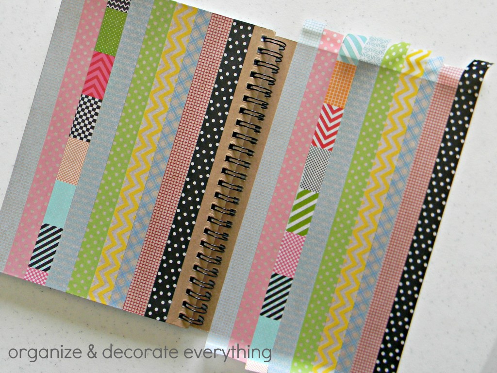 Sizzix Lifestyle - How to Decorate Book with Washi Tape (Back to School) 