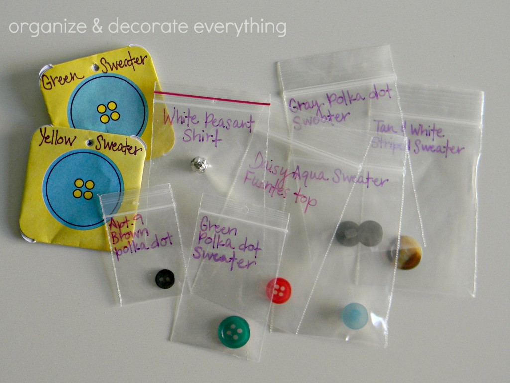 Button Organizing - Organize and Decorate Everything