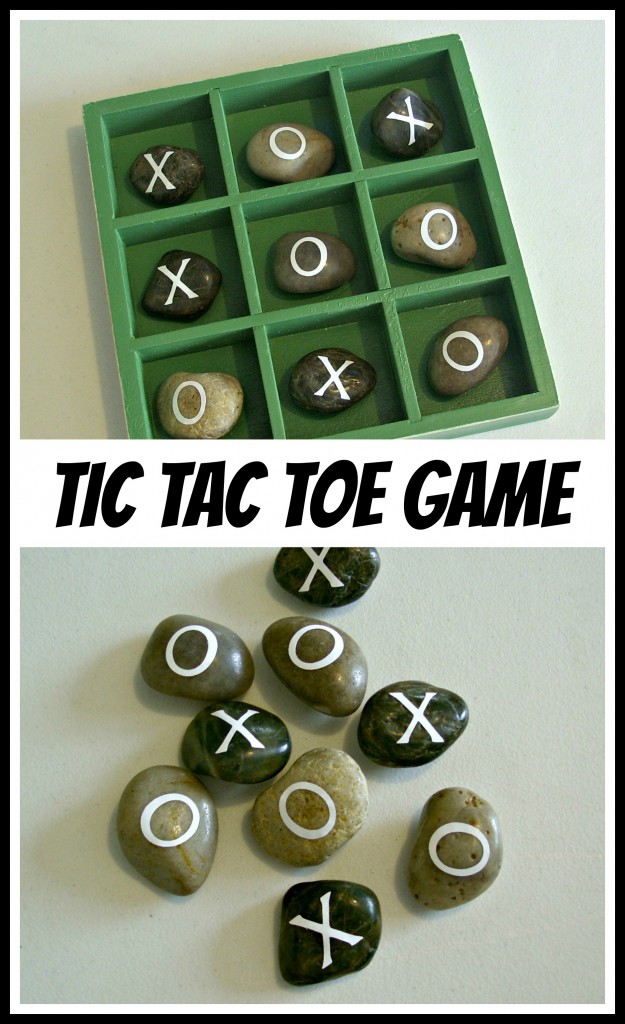 Shadow Box and Rock Tic Tac Toe Game is a perfect gift for dad or grandpa