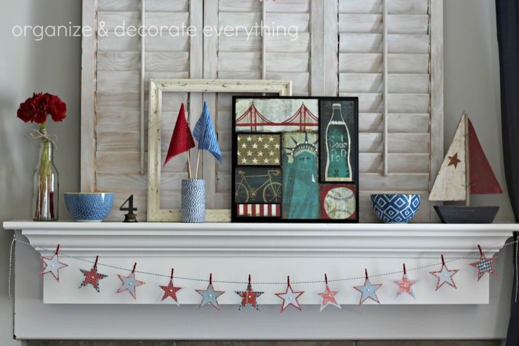 Independence Day Mantel.1