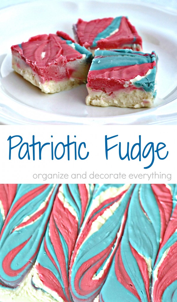 Red, White, and Blue Patriotic Fudge