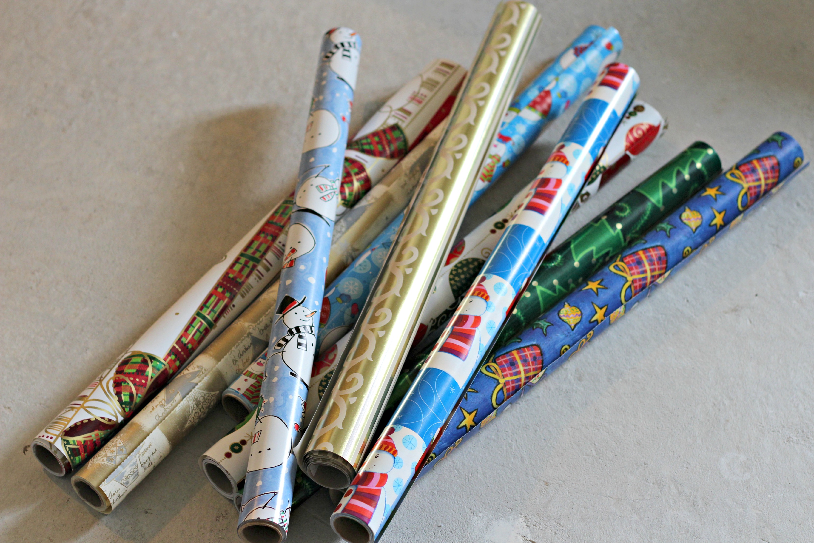 Two Gift Wrap Organizing Tips