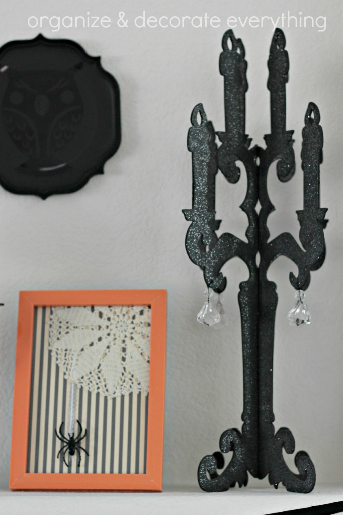 Orange & Black Halloween Mantel 7.1