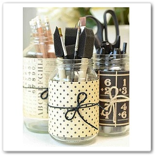 paper covered jars