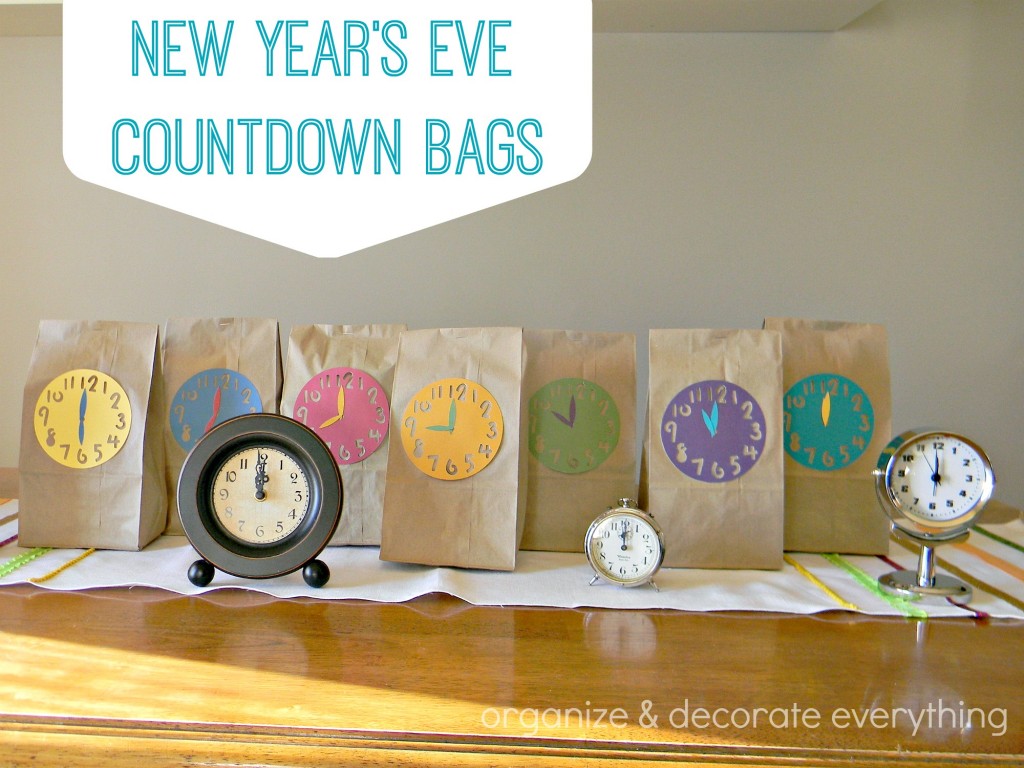 New Years Eve countdown bags