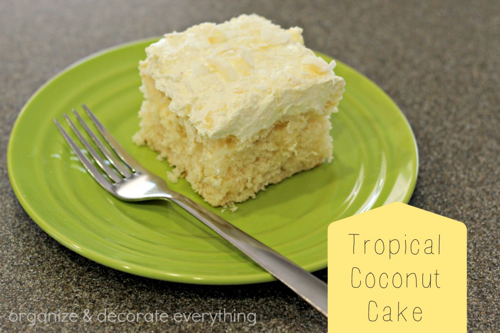 Tropical coconut cake