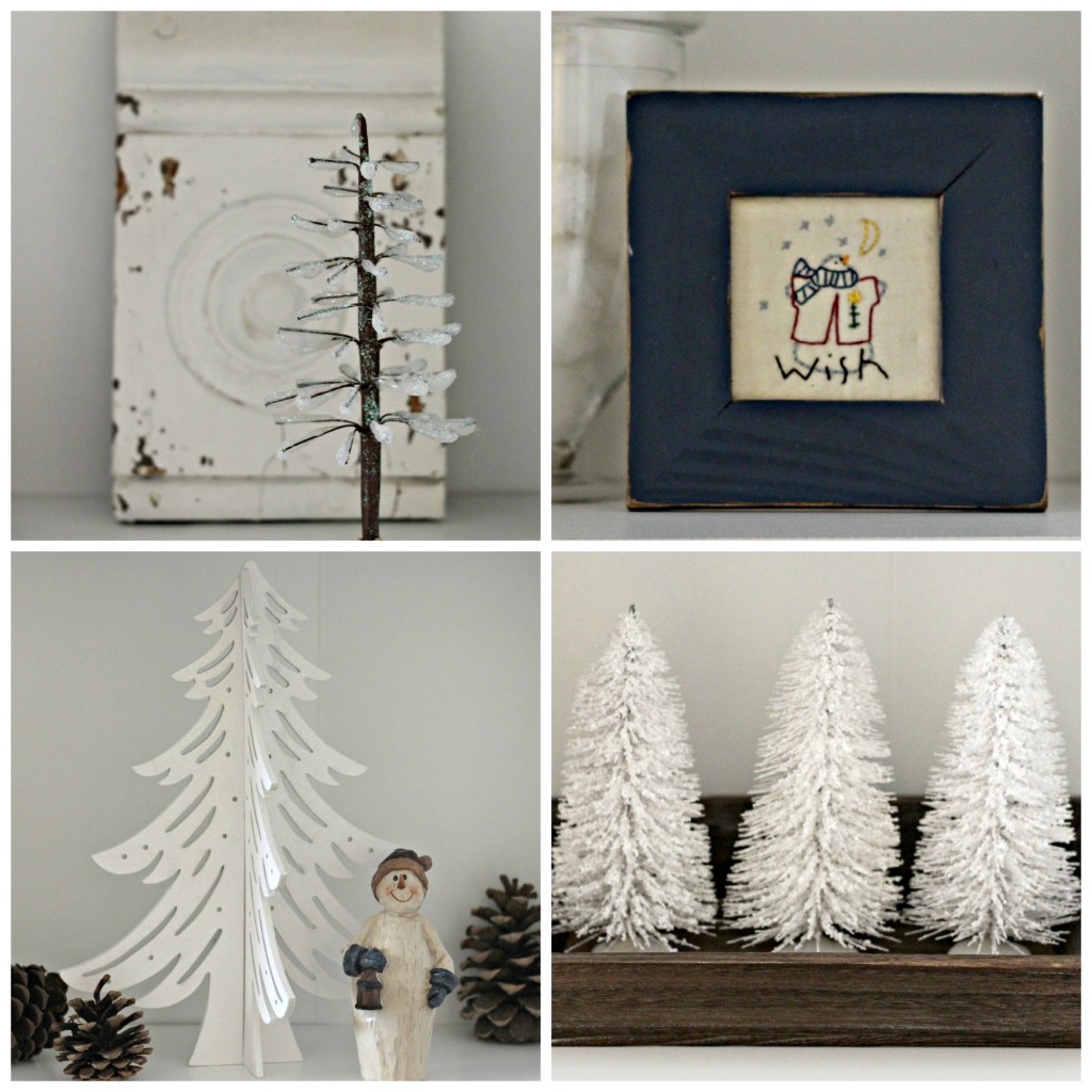 Winter decor collage