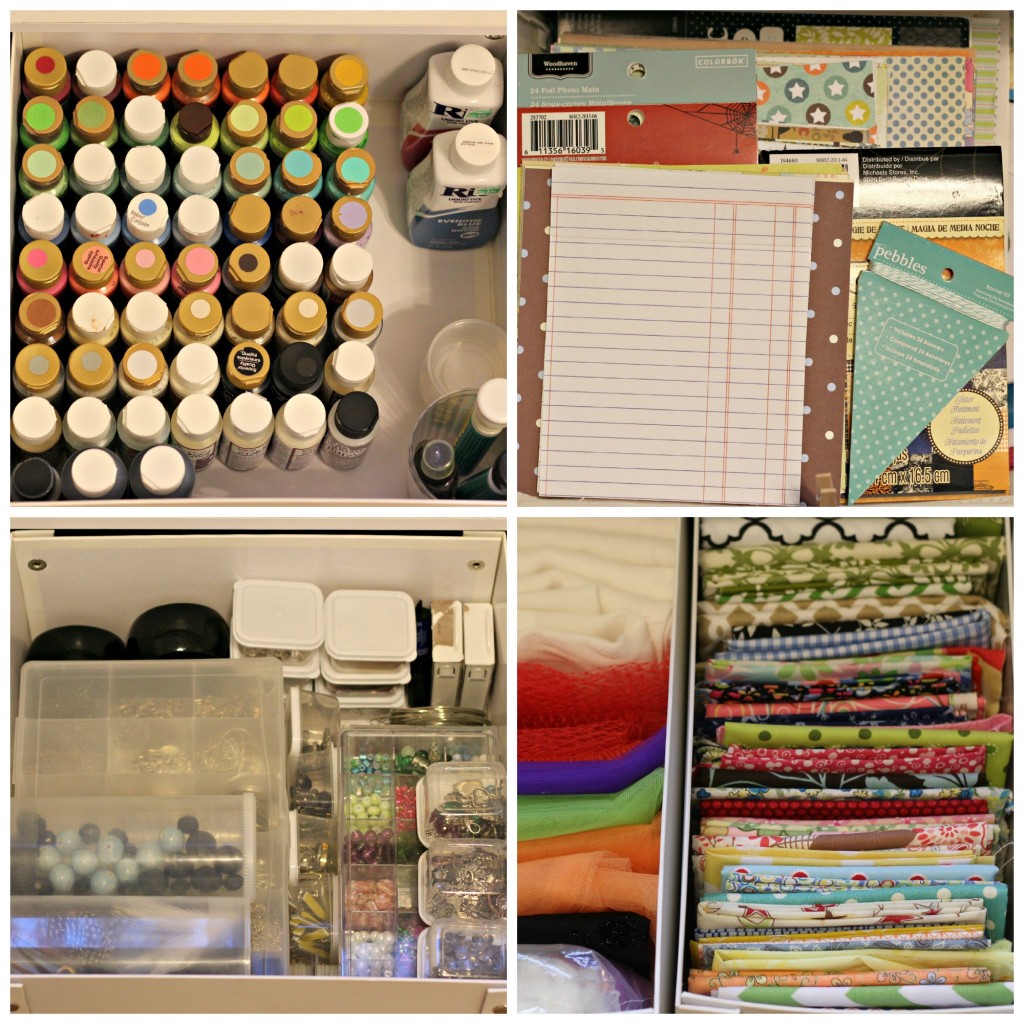 craft supplies drawers