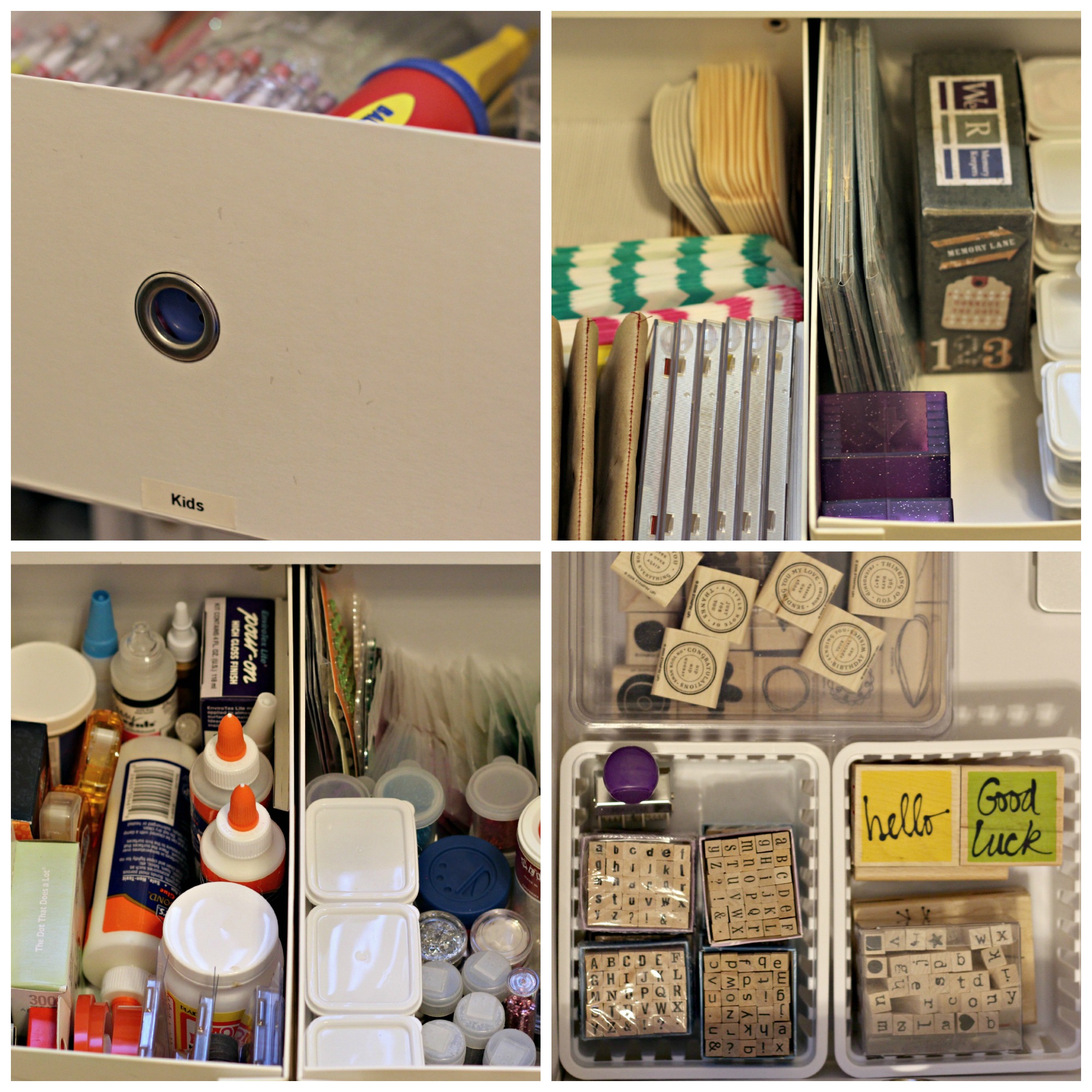 Craft Supply Organization - Kid Bam  Organize craft supplies, Craft storage  ideas for small spaces, Craft supply storage