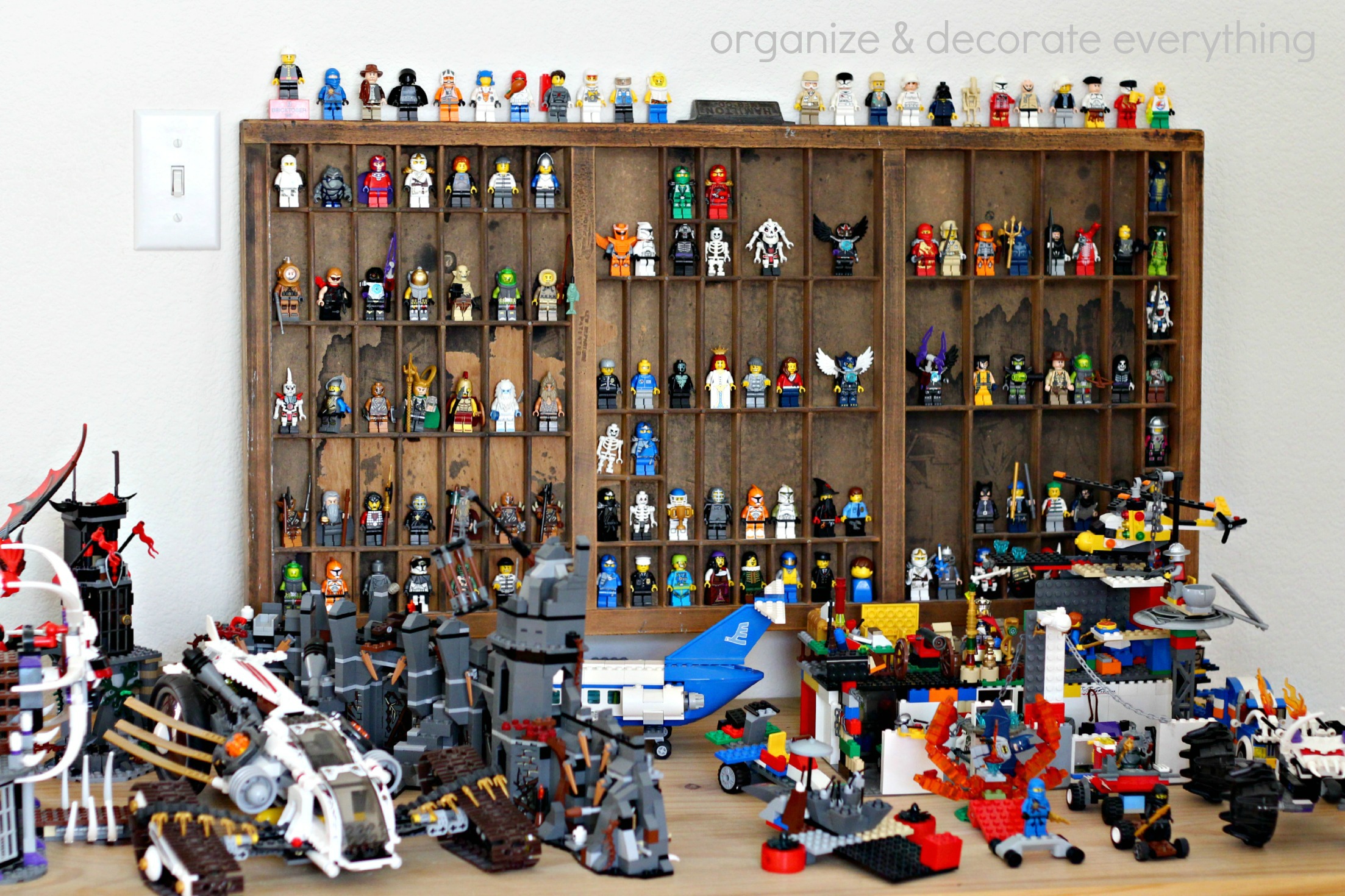 LEGO Mini Figure Display - Organize and Decorate Everything