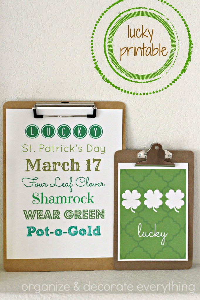 lucky printable 2