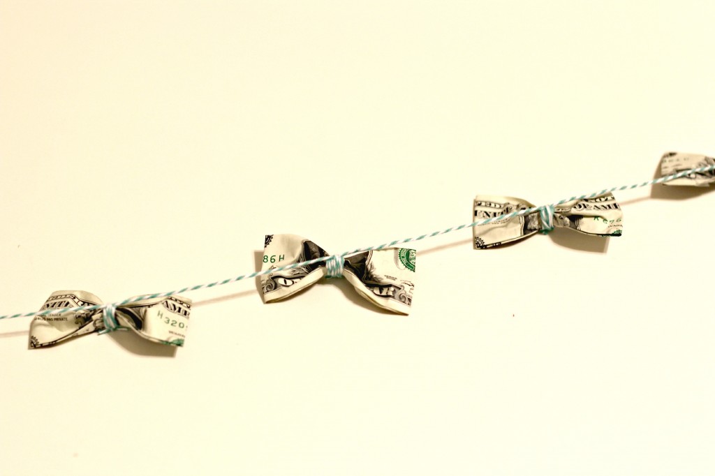 Dollar Bow Garland