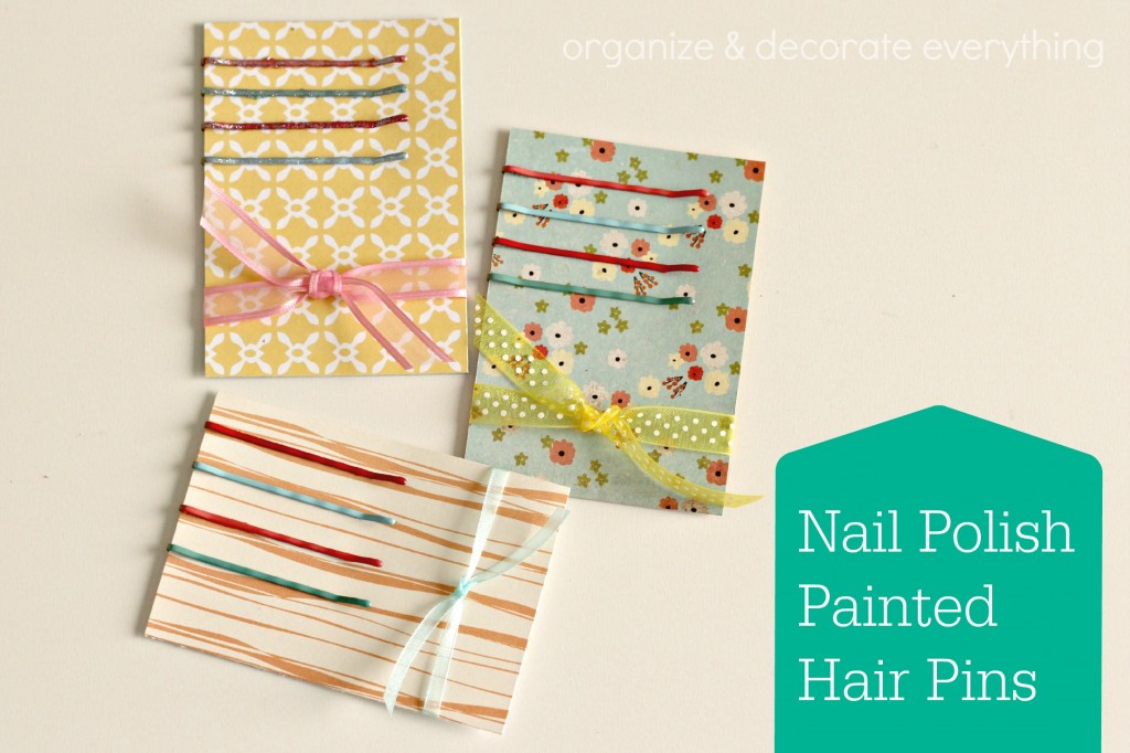 nail polish painted hair pins 3.1