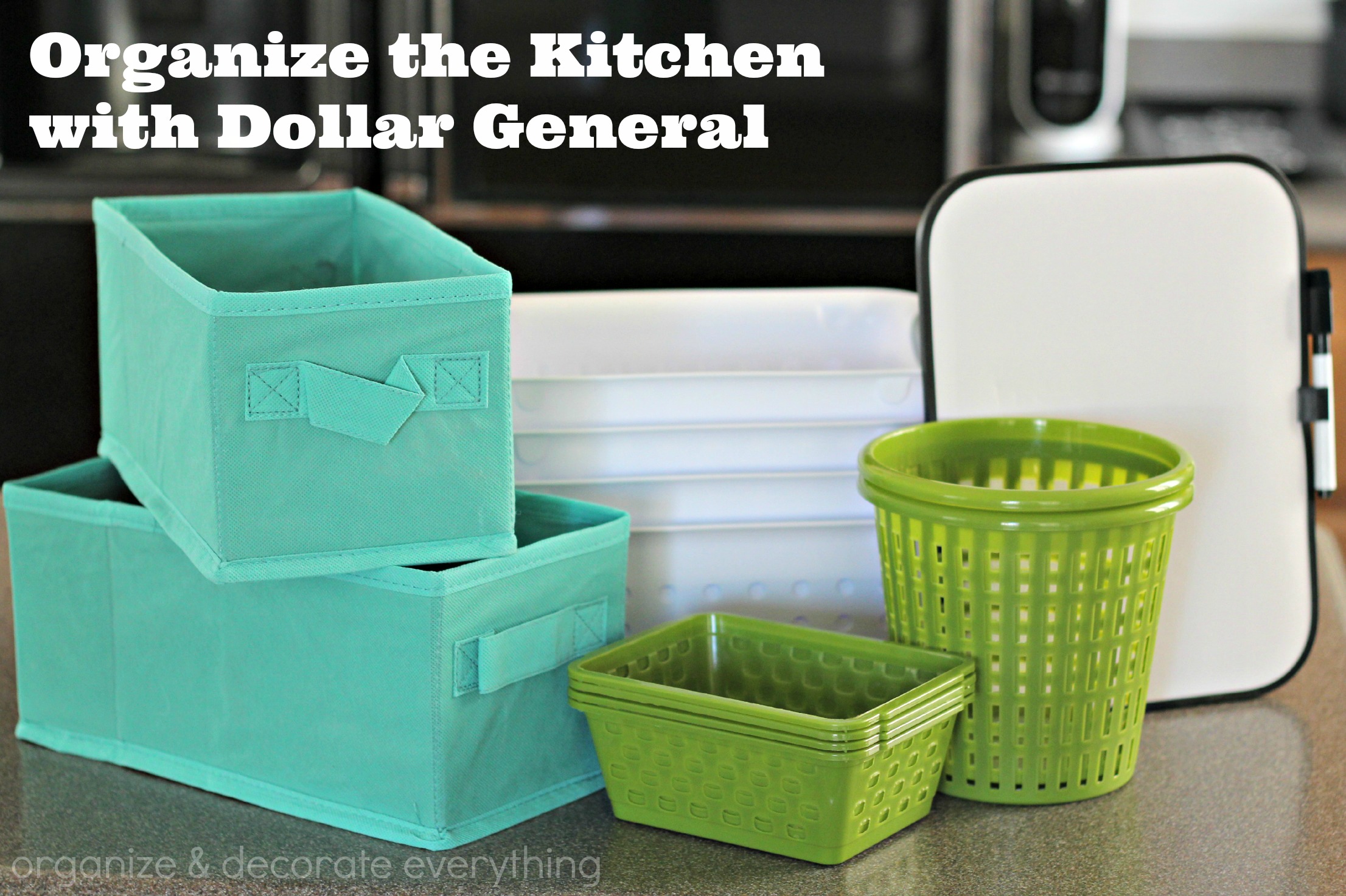 Under the Kitchen Sink Organization with Dollar Store Bins