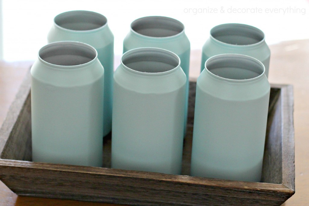 Painted Soda Can Vases 2.1