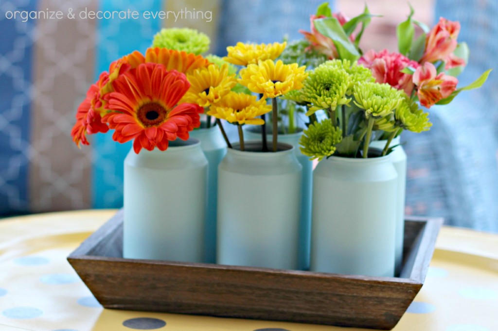 Painted Soda Can Vases 6.1