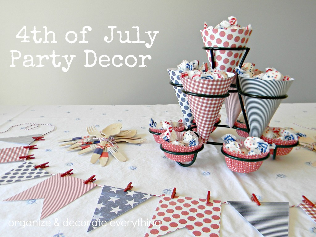 4th of July party decor 1 text