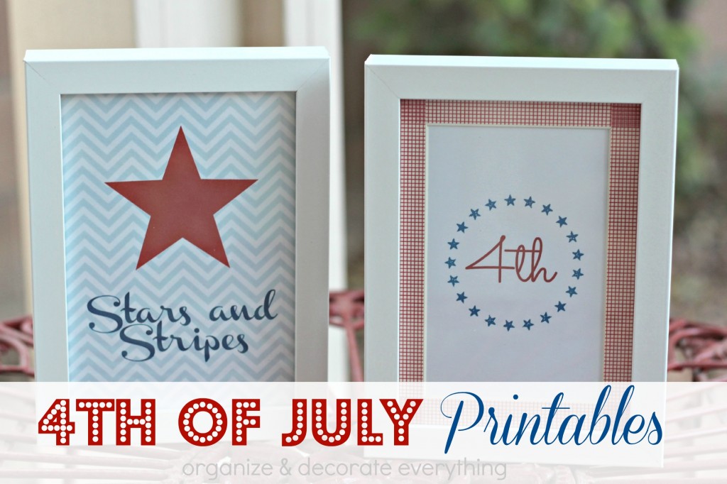 4th of July Printables Organize and Decorate Everything