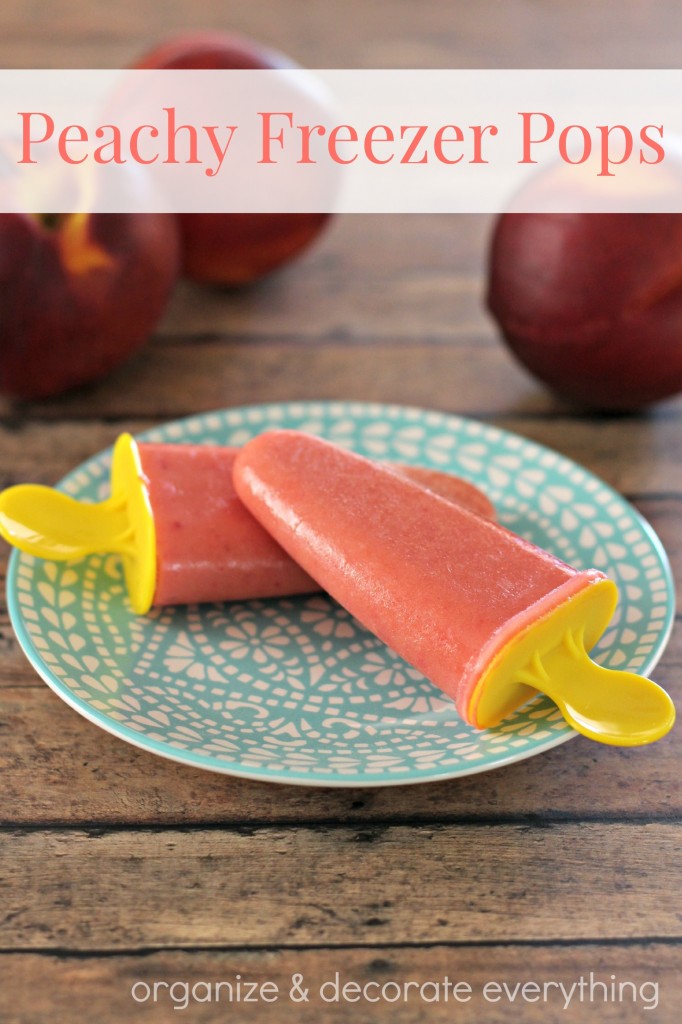 Peachy Freezer Pops for a cool Summer treat