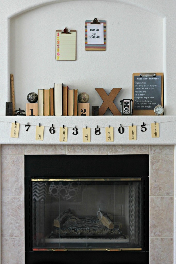 Back to School Mantel 7