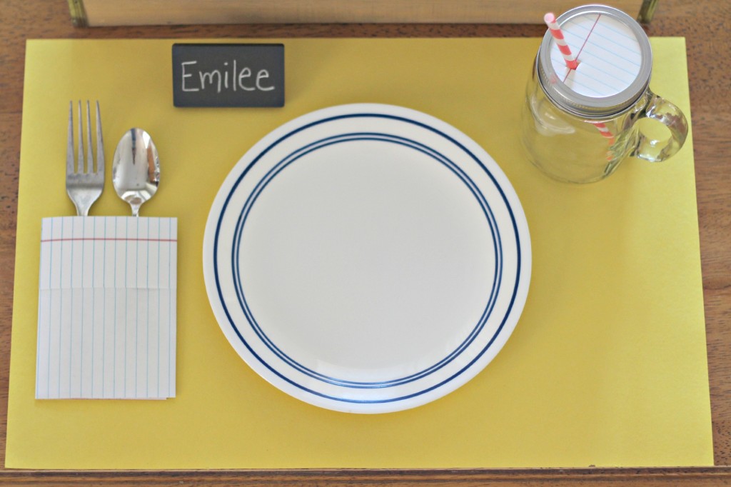 Back to School table setting 5