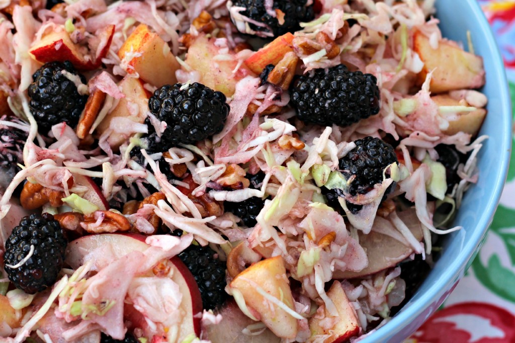 Blackberry Peach Slaw with Citrus Vinaigrette 3