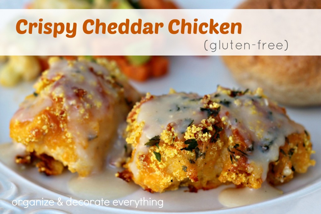 Crispy Cheddar Chicken (gluten-free) - Organize & Decorate Everything