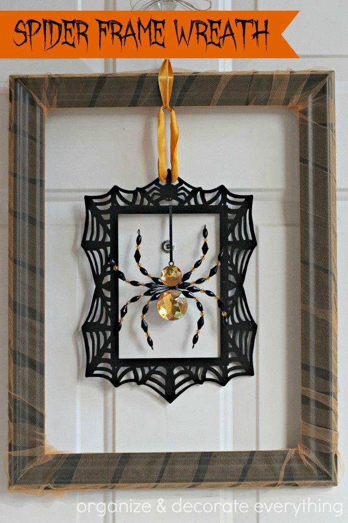 Spider Frame Wreath - Organize & Decorate Everything
