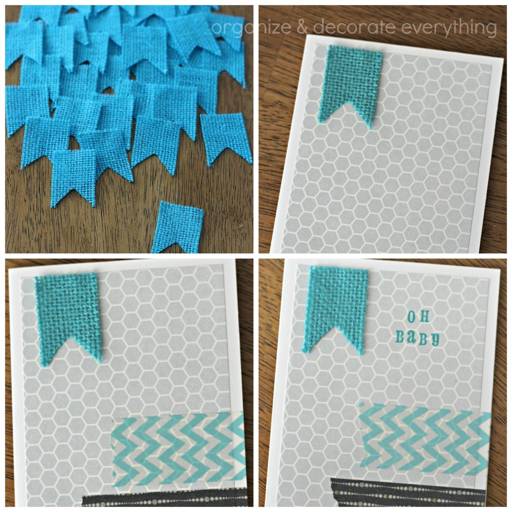 Washi Tape and Burlap Card 11.1