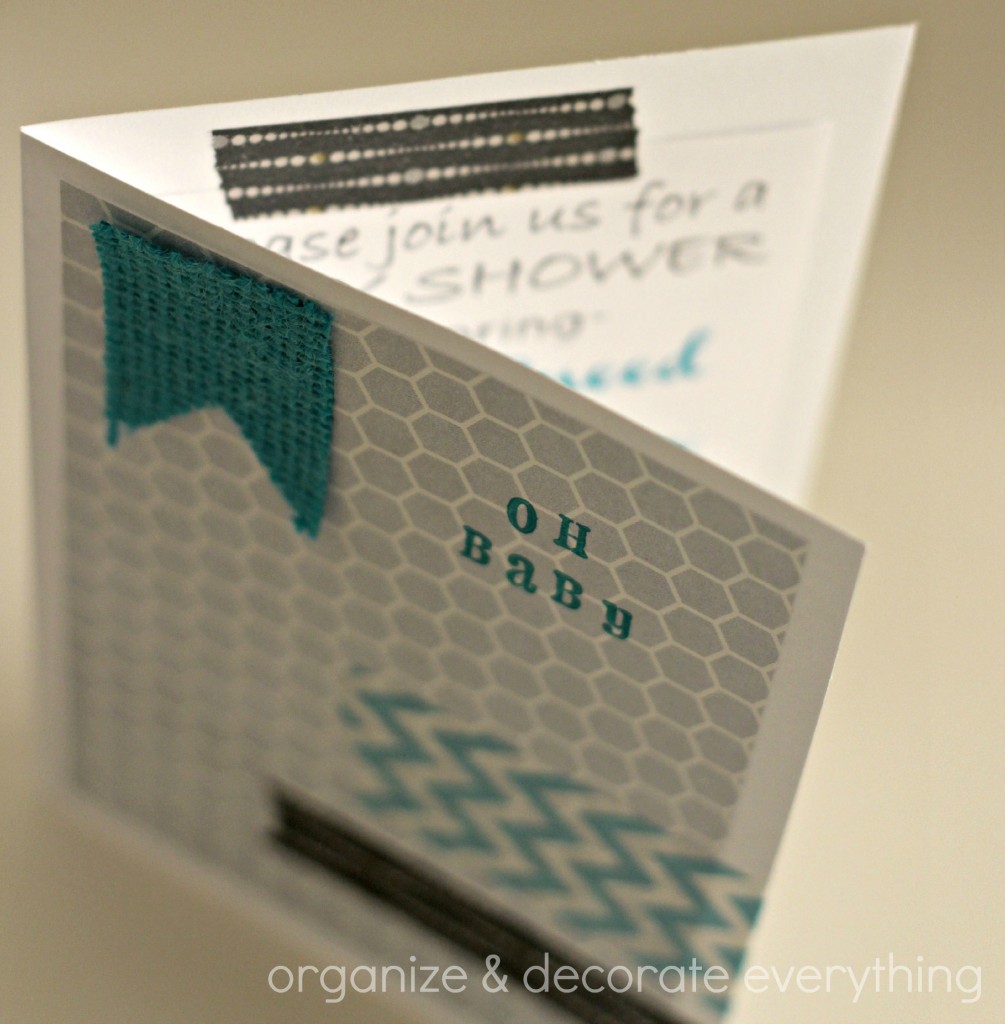 Washi Tape and Burlap Card 4.1