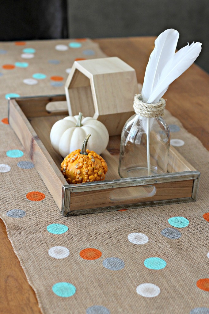 Polka Dot Burlap Table Runner 4