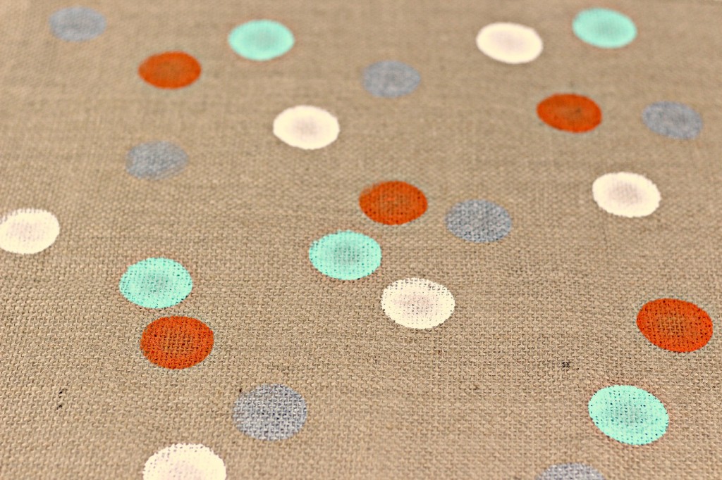 Polka Dot Burlap Table Runner 6