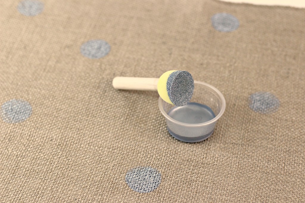 Polka Dot Burlap Table Runner 7