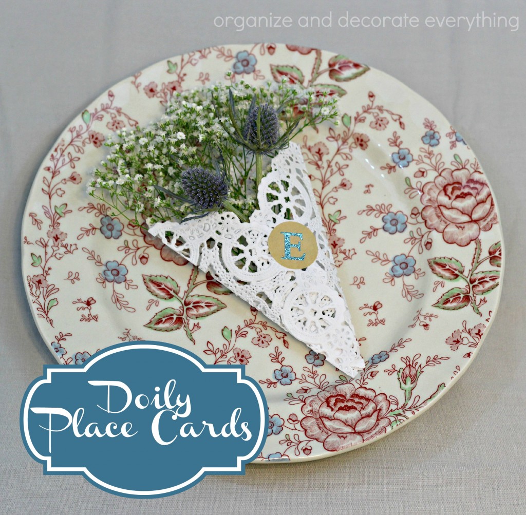 Doily Place Cards - Organize and Decorate Everything